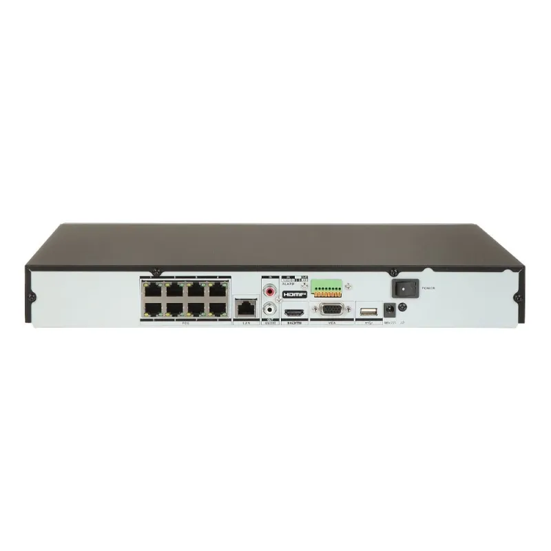 IP-видеорегистратор 8-канальный с PoE Hikvision DS-7608NXI-K2/8P(D) с видеоаналитикой для систем видеонаблюдения