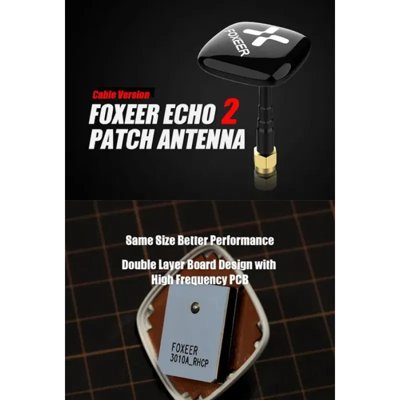 Патч-антена Foxeer Echo V2 5.8G RHCP SMA 9dBi